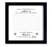 Mcnhbdgg de Fotos para Mascotas de Perro 9X9 de Fotos Conmemorativo de PéRdida de Mascotas para Amantes de Mascotas, Regalo de CumpleañOs Negro