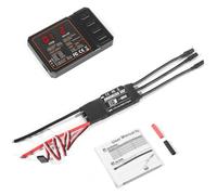 Mcnhbdgg ESC Sin Escobillas de 30 A, 2-3S, Lipo, Compatible con Salida BEC y Tarjeta de Programación para RC, Coches, Barcos, Aviones, Piezas de Bricolaje.