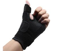 Mcnhbdgg Férula de Soporte para Muñeca Ajustable para Pulgar, Vaina de Tendón para Hombres y Mujeres, Síndrome del Túnel Carpiano, Artritis, Tenosinovitis, 1 Unidad A