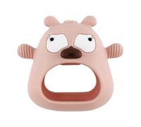 Mcnhbdgg Guantes de Dentición de Silicona con Forma de Perro para Recién Nacidos, Mordedores, Juguetes para el Cuidado Dental, Encías y Necesidades de Succión, Color Rosa