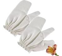Mcnhbdgg Guantes de Masaje de Seda Cruda para Masaje Ayurvédico. Seda Cruda para Masaje de Cepillado de Piel