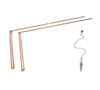 Mcnhbdgg Juego de Varillas de Radiestesia de Cobre 99.9% Kit de Péndulo Psíquico Varilla Detectora de Metales Encontrar Fuentes de Agua/Minerales Demanda del Cliente