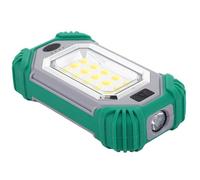 Mcnhbdgg Luz de Trabajo LED Portátil con Doble Imán, Ajustable para Cargar el Móvil, Color Verde.