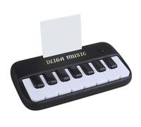 Mcnhbdgg Mini Piano Electrónico Portátil para Niños, 15 Teclas, Simulación, Juguete Educativo, Instrumento Musical, Color Negro.
