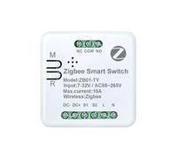 Mcnhbdgg Módulo de Interruptor Zigbee Mini Interruptor Momentáneo de Auto-Bloqueo Módulo Mini Interruptor de DIY Controlado por la App Smart Life/Tuya