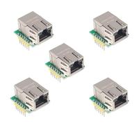 Mcnhbdgg Módulo de Red Ethernet -ES1 W5500 de 5 Piezas, Compatible con Interfaz SPI/Protocolo Ethernet/IP, WIZ820Io