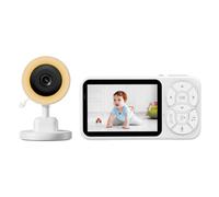 Mcnhbdgg Monitor de de 3,5 Pulgadas con Pantalla A Color, Detección de Temperatura y Sonido, Videoportero, Visión, Vigilancia de Seguridad.