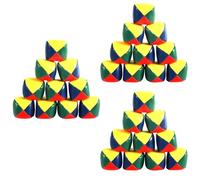 Mcnhbdgg Pelotas de Malabares para Principiantes, Juego A Granel de Coloridas Pelotas de Malabares Suaves con Bolitas de Frijoles para Niños y Adultos, 30 Piezas