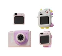 Mcnhbdgg Reloj Infantil con Pantalla Táctil Multi HD de 48 MP, Juegos de Fotos, Correa para el Cuello, Juguete Educativo B