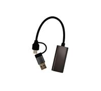 Mcnhbdgg Tarjeta de Captura HD Compatible con Dispositivo de Captura de Video con Interfaz de Doble Cabezal USB + Tipo C de 1080P.