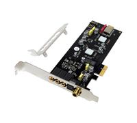 Mcnhbdgg Tarjeta de Sonido Interna PCIe X1 SSS1700, Audio Digital Coaxial de Fibra Óptica, HiFi, para Cine en Casa.