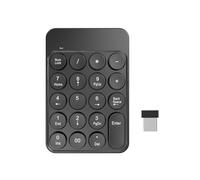 Mcnhbdgg Teclado Numérico Inalámbrico Bluetooth de 2,4 G, 19 Teclas, Miniteclado Numérico Digital, Teclado de Contabilidad Bancaria para PC, Portátil y Notebook.