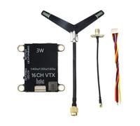 Mcnhbdgg Transmisor de Audio y Video FPV de Alta Potencia, 1.4G, 1.5G, 1.6G, 3W, VTX, 16 Canales, NTSC/PAL, para Drones RC FPV de Alcance