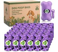 McNory - Bolsas de recogida, 540 bolsas para perros de expulsión, 36 rollos,Bolsa para excrementos para perros con dispensador de bolsas de desyección canina, resistente a fugas y sin olor