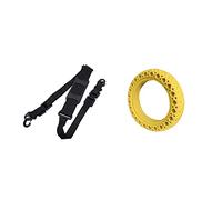 MCNVNEFSAW 1 PCS Mano que lleva la correa del hombro del hombro y 1 piezas de 85 pulgadas Scooter eléctrico del abordaje de amortiguador de amortiguador de panal Scooter Parts Accessories