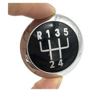 MCNVNEFSAW Ajuste for VW Volkswagen Passat B6 (2005-2011) Car Styling Chrome 5/6 Speed Manual Gear Shift Knob Palanca Stick Emblema Tapa Cubierta Superior(5 Speed)