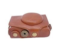 MCNVNEFSAW Bolsa de cámara Cubierta Protectora for Correa de Hombro SX720 SX730 SX740 HS PU Apto for Canon Bolso de la cámara(SX720 Brown)