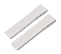 MCNVNEFSAW Correa de reloj de caucho FKM CTS de 16 mm, 18 mm, 19 mm, 20 mm, 21 mm y 22 mm, for hebilla plateada de mariposa de liberación rápida y corte a medida. Cierre(White No Buckle,21mmx18mm)