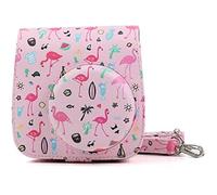 MCNVNEFSAW Estuche for la Camara PU Cubierta Protectora de Bolsa Fija de Cuero PU Cámara de Cuero Cubierta Protectora Fit for Fuji Fit for Fujifilm Fit for Instax Mini 8 8+ 9 Bolso de la cámara(Z)