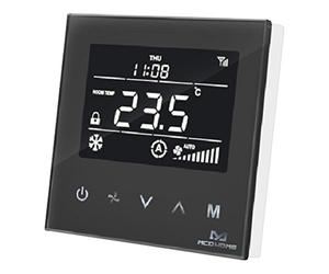 MCO Home Black MH8-FC4 Fan Coil Thermostat 4 Pipe, 230 V