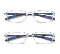 Mcoorn Gafas de Presbicia Antirreflejo Ligeras para Mujer Hombre, Filtro Anti Luz Azul para Teléfono Móvil con Flexibles, Dioptría +3.5