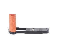 Mcoplus Mango de madera S9 en forma de L para Panasonic LUMIX S9, mango lateral de estilo retro con agujero roscado de 1/10.2 cm-20, placa de liberación rápida integrada para Arca (negro)