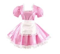 MCORKHUEIRGH Sissy - Disfraz de niña pequeña con cerradura para adultos, multicolor, rosa, XXL