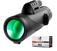 MCOTOP Telescopio monocular de 80 x 100 monoculares de alta potencia para adultos con smartphone, para caza, observación de aves, viajes, camping, senderismo, con soporte para smartphone y trípode