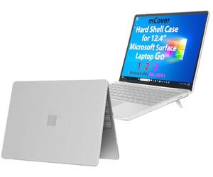 mCover - Carcasa rígida para portátil Microsoft Surface Go de 12,4 Pulgadas con Pantalla táctil (no Compatible con 13.5" Surface Laptop 3/2/1 Modelos, Surface Book y Tableta), Color Transparente