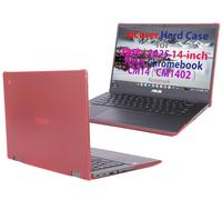 mCover Funda compatible solo con computadoras portátiles ASUS Chromebook CM14 (CM1402c) Series 2024~2025 de 14 pulgadas (no es compatible con ningún otro modelo ASUS), color rojo