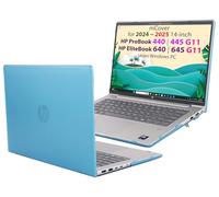 mCover - Funda compatible solo con portátiles HP ProBook 440/445 G11 y EliteBook 640/645 G11 de 14" (modelos 2024-2025) con sistema Windows, no apta para otros modelos HP, color aguamarina