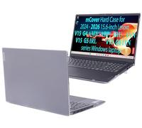 mCover Funda rígida compatible solo para portátiles Lenovo V15 G4 / G5 / G6 Serie 2024-2026 de 15,6" con Windows (con cremallera de 180°, no apto para otros modelos Lenovo) - Transparente