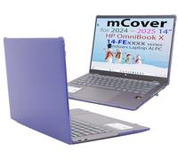 mCover Funda rígida compatible únicamente con los ordenadores portátiles HP OmniBook X 14-FExxxx Series Windows AI 2024 ~ 2025 14" (no es compatible con otros modelos HP) - Azul