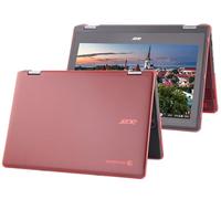 mCover Funda rígida solo compatible con computadoras portátiles 2 en 1 Acer Chromebook Spin 511 R756T Series 2023 ~ 2024 de 11.6 pulgadas (no compatible con ningún otro modelo Acer), color rojo