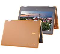 mCover Funda rígida solo compatible con computadoras portátiles 2 en 1 Acer Chromebook Spin 511 R756T Series 2023 ~ 2024 de 11.6 pulgadas (no compatible con ningún otro modelo Acer), color naranja