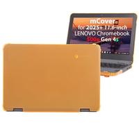 mCover Funda rígida solo compatible con laptop Lenovo 500e Chromebook Gen 4s 2 en 1 de 29.5 cm o posterior (no es compatible con ningún otro modelo Lenovo), color naranja