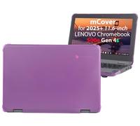 mCover Funda rígida solo compatible con laptop Lenovo 500e Chromebook Gen 4s 2 en 1 de 29.5 cm o posterior (no es compatible con ningún otro modelo Lenovo), color morado