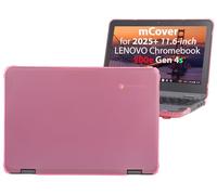 mCover Funda rígida solo compatible con laptop Lenovo 500e Chromebook Gen 4s 2 en 1 de 29.5 cm o posterior (no es compatible con ningún otro modelo Lenovo), color rosa