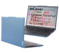 mCover Funda rígida solo para Lenovo ThinkPad T14 Gen 5/6 y P14s Gen 5/6 (AMD) de 14 pulgadas (bisagra de 180°, no compatible con el modelo P14s con CPU Intel), color aguamarina