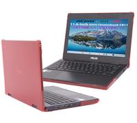 mCover Funda Solo Compatible con computadoras portátiles ASUS Chromebook CR1104CGA / CR1104CTA / CR1104FGA/ CR1104FTA Series de 11.6 Pulgadas (no es Compatible con ningún Otro Modelo ASUS) Rojo