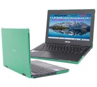 mCover Funda Solo Compatible con computadoras portátiles ASUS Chromebook CR1104CGA / CR1104CTA / CR1104FGA/ CR1104FTA Series de 11.6 Pulgadas (no es Compatible con ningún Otro Modelo ASUS) Verde