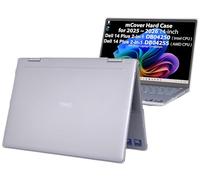 mCover Funda solo compatible con Dell 14 Plus 2 en 1 DB04250 / DB04255 Windows de 14 pulgadas 2025-2026 (no es compatible con ningún otro modelo Dell), transparente
