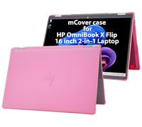 mCover Funda solo compatible con HP OmniBook X Flip 16-ASxxxx 16-AUxxxx 16-ARxxxx 16-BExxxx 2 en 1 de 16 pulgadas 2025+ (no es compatible con otros modelos HP), color rosa