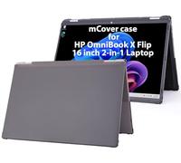 mCover Funda solo compatible con HP OmniBook X Flip 16-ASxxxx 16-AUxxxx 16-ARxxxx 16-BExxxx 2 en 1 de 16 pulgadas 2025+ (no es compatible con otros modelos HP), color negro