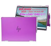 mCover Funda solo compatible con laptop HP Elite x360 1040 G11 2 en 1 de 14 pulgadas 2024 ~ 2025 (no es compatible con ningún otro modelo HP), color morado