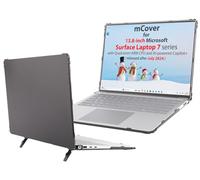 mCover Funda solo compatible con Microsoft Surface Laptop 7 Windows 2024+ de 13.8 pulgadas con CPU ARM y Copilot+ alimentado por IA (no compatible con otros modelos de superficie), color negro