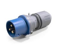 McPower enchufe CEE | 250V, 16A, 3 pines, IP44, resistente al agua, ideal para exteriores y uso industrial