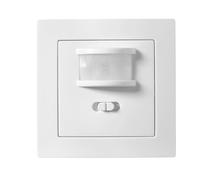 McPower Sensor de Movimiento IR Empotrado | Flair | 160°, 750W, Compatible con LED, Ideal para Iluminación Eficiente y Automatización, Blanco