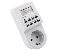 McPower Temporizador Digital AZ-62, 10 Programas, Ciclo 12/24h, con Batería de Respaldo, 3600W Máx., 230V, Ideal para Calefacción, Persianas, Luces Navideñas