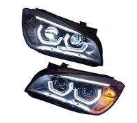 MCQNDS 1 Par De Faros Delanteros De Coche Modificados LED DRL Angel Eye Conjunto De Lámpara Delantera Para X1 E84 F49 2010-2015(Blanco)